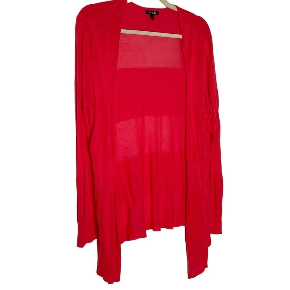 Apt 9 orange open front cardigan. Rayon material. Size XL